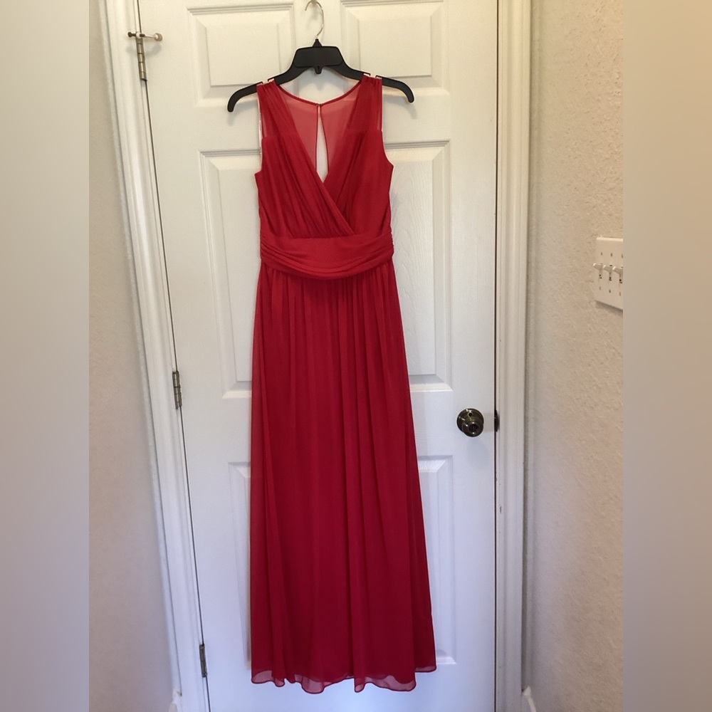 Beautiful evening dress floor length, flowing, size 14
